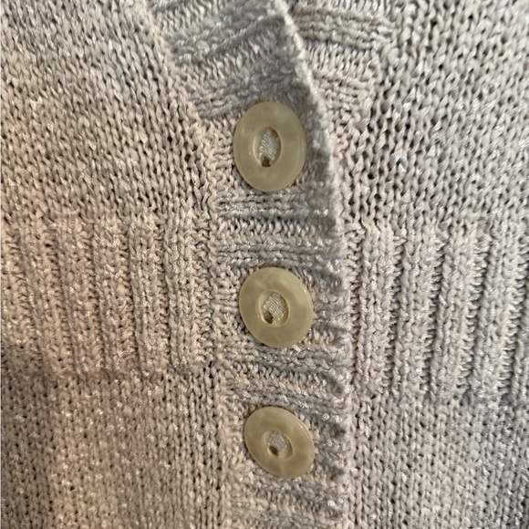 White House Black Market Cream Color Short Sleeve Cardigan - Picture 2 of 7